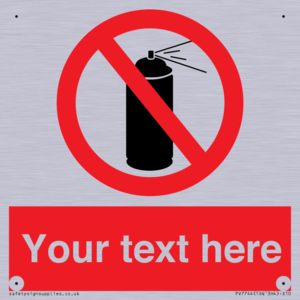 Custom prohibition no aerosol